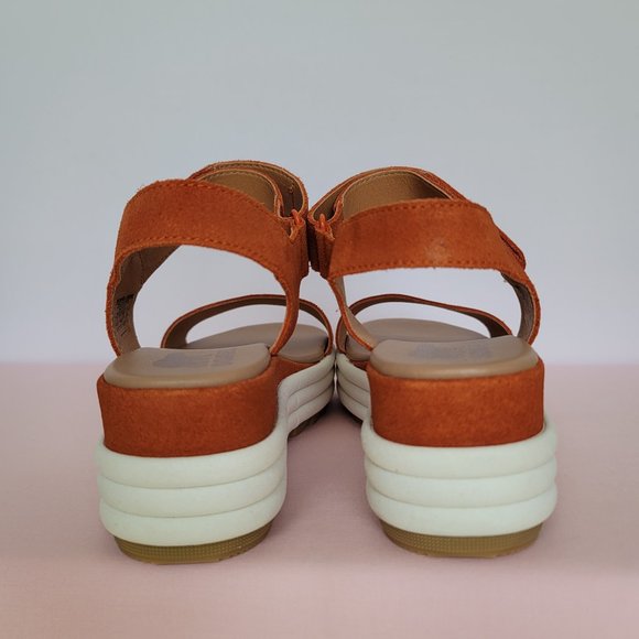 SOREL Cameron Flatform Suede Sports Sandals-Desert Sun- Women’s US Size 9 ⭐ - Picture 13 of 16
